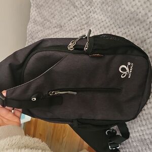 Waterfly Black Outdoor Adventure Sling Bag